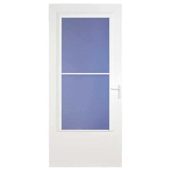 Larson Screen Away Storm Door, 36 in W, 81 in H, White 37081032 Zoro